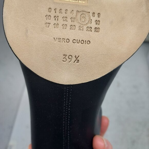 MM6 Maison Margiela Black Trunk Leather Boot - Picture 6 of 11